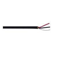 1000ft 2C 18AWG stranded control cable CMP foil shielded – Black