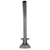 24 inch Heavy Duty J Pipe Mount Mast Powder Coat Grey