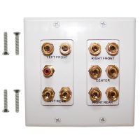 5.1 Surround Sound Wall Plate Kit Decora White