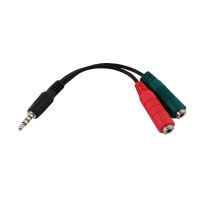 6 inch 3.5mm 4C Male to 2x 3.5mm Female headphonesmic Adapter 2