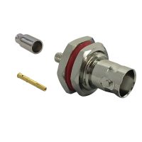 BNC Female Bulkhead Crimp Connector for RG174 LMR 100 50 Ohm
