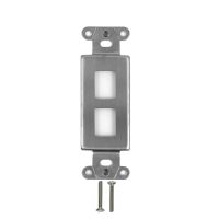 Decora Strap 2 Port Keystone Stainless Steel