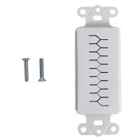 Decora Strap Pass Through Slotted Style White 1