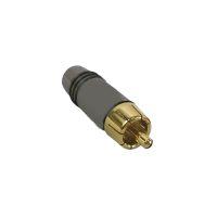 Premium RCA Male Solder Connector 9.5mm ID – Black