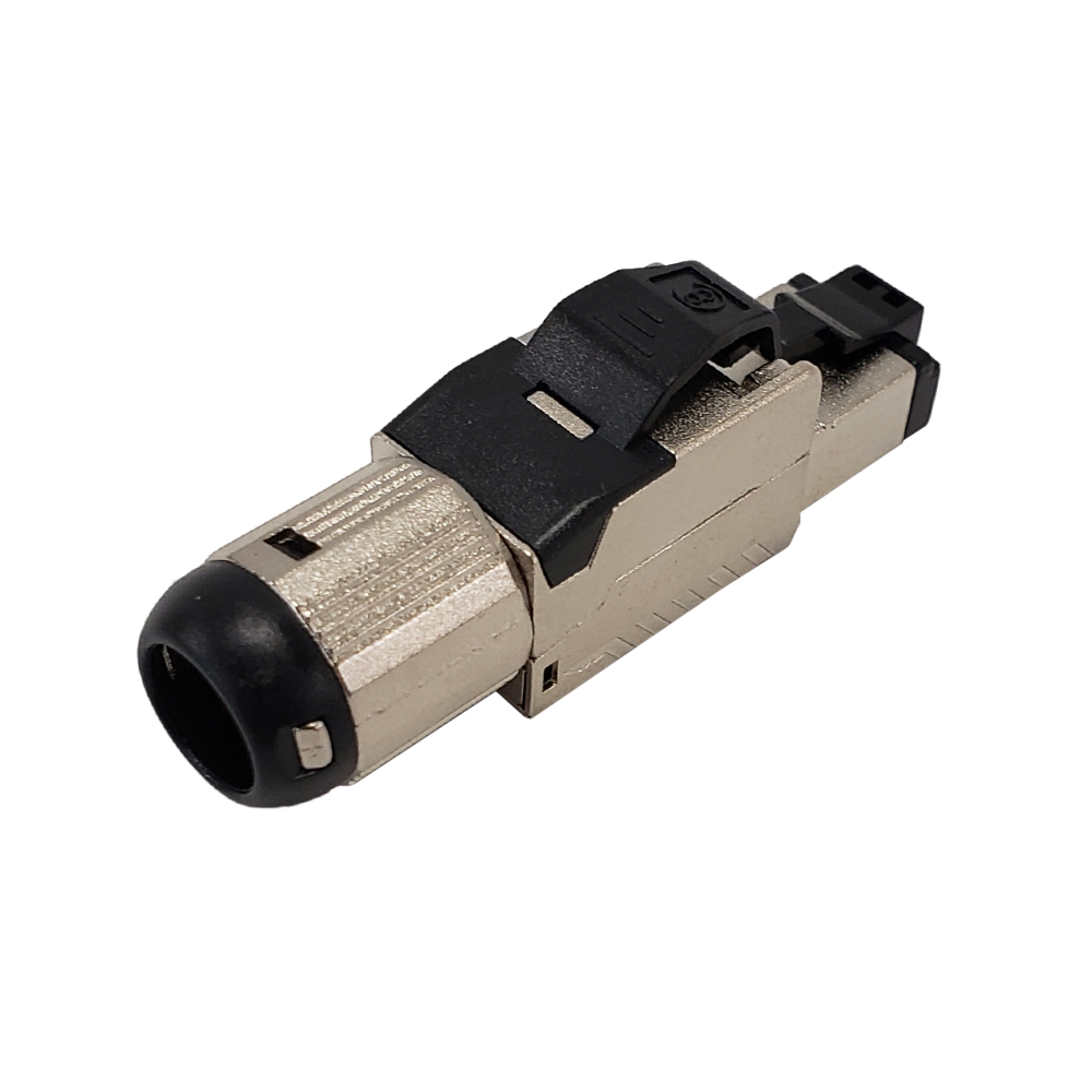 RJ45 Cat8 Shielded Field Termination Tool Less Plug Solid or Stranded3