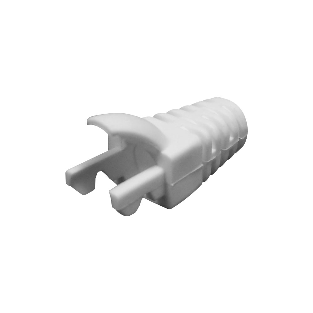 RJ45 Molded Style Cat5e Boots 5.9mm ID 50 pack white