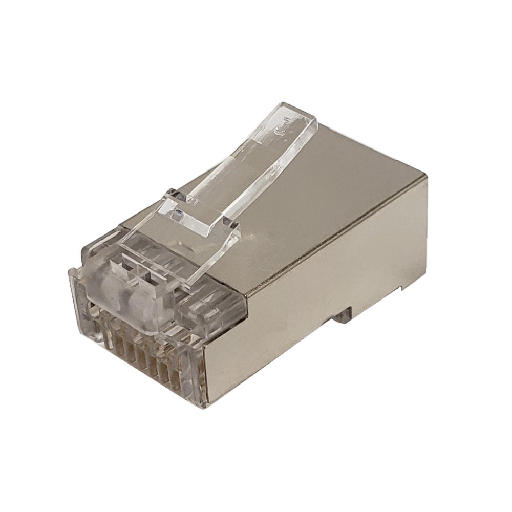 RJ50 Cat5e Plug Shielded for Round Stranded Cable 10P 10C 1