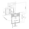 TV Fireplace Mantel Wall Mount Bracket for Flat and Curved LCDLEDs Tilt Swivel and Vertical Fits Sizes 43 to 70 inches Maximum VESA 600x400 7