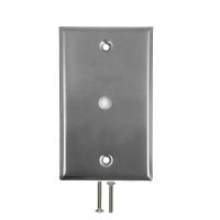 Wall Plate 1 Hole Stainless Steel