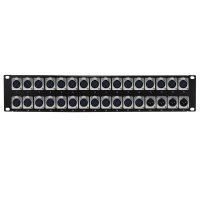 9fbe6 Other Brands Cab PP XLR 28F4M A V Patch Panel 28 Port XLR Female 4 port XLR Male patch panel 19 inch rackmount 2U 1