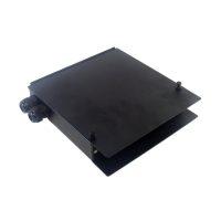 Indoor 16 Port Metal Fiber Optic Wall Mount Terminal Box Black 2