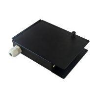 Indoor 4 Port Metal Fiber Optic Wall Mount Terminal Box Black