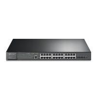 JetStream 24 Port Gigabit and 4 Port 10GE SFP L2 Managed Switch with 24 Port PoE